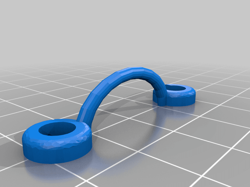 Hook closure clip 3d model