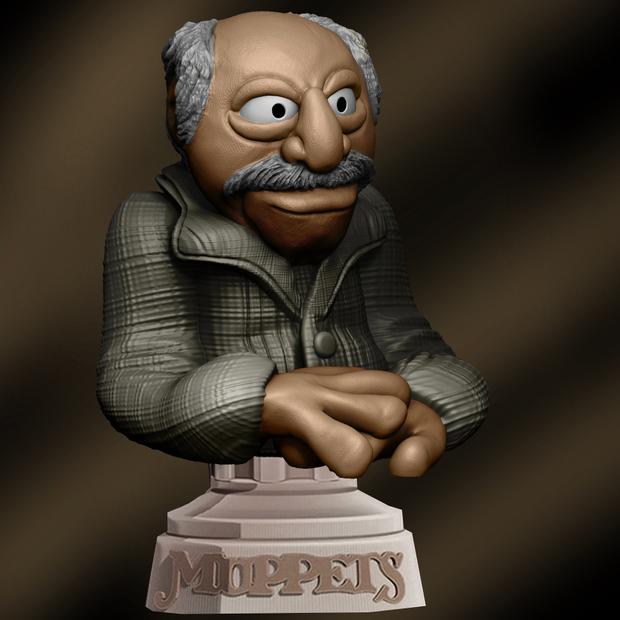 Waldorf from Muppets 3d model