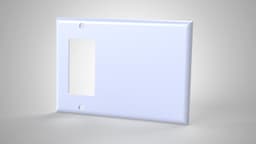 Triple Gang Light Switch Cover 3d model
