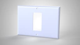 Triple Gang Light Switch Cover 3d model