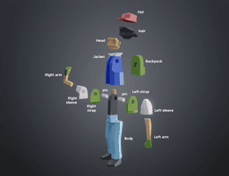 Ash Ketchum Low Poly from Pokemon 3d model