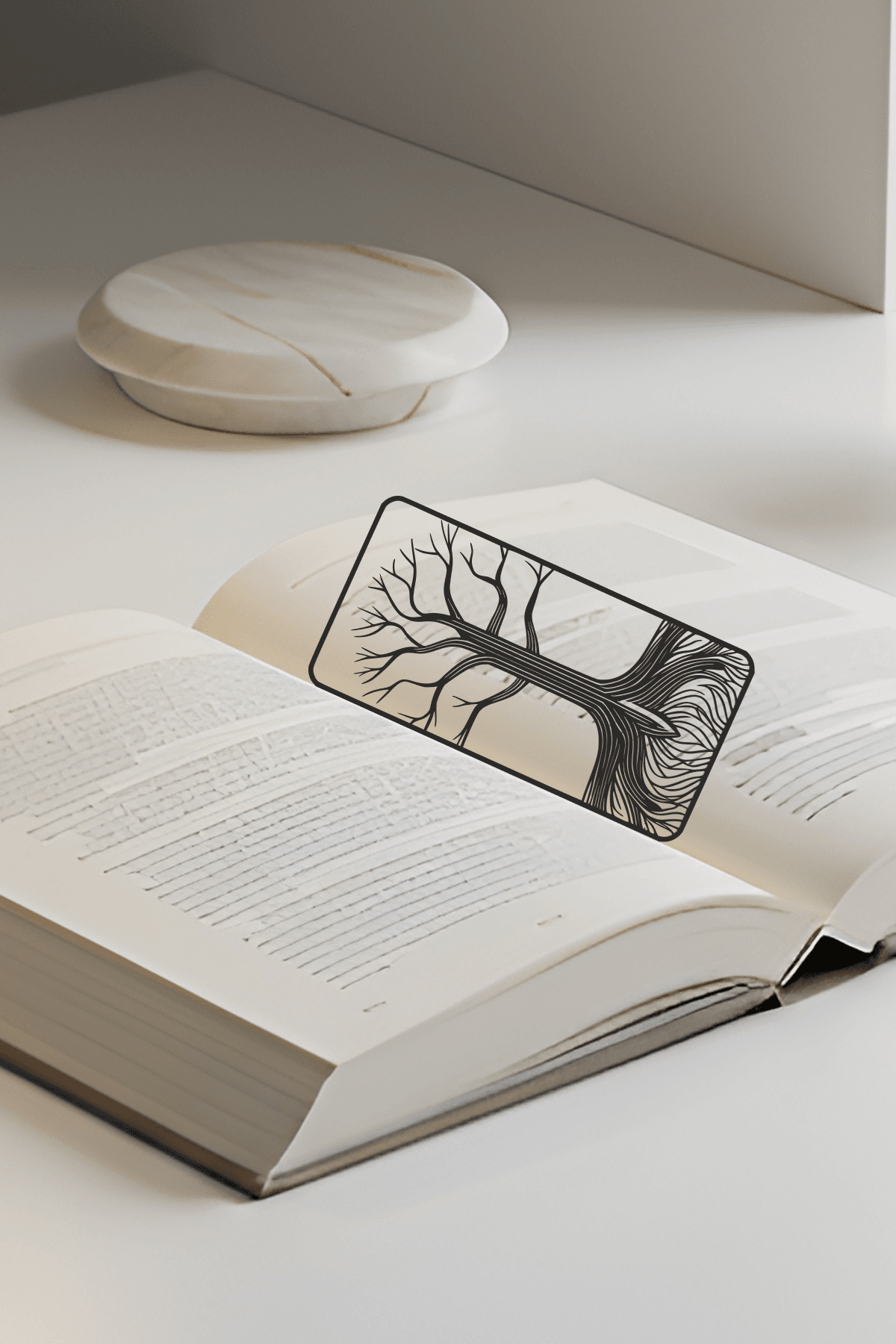 Tree Bookmark, Creativity Bookmark, Gift Idea 3d model