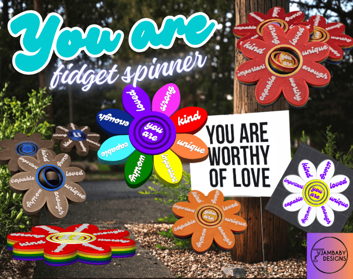 You Are Flower Fidget Spinner 3d model