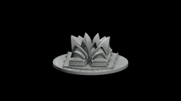 Sydney Opera House Shells STL - Printable Landmark Desk Miniature 3d model