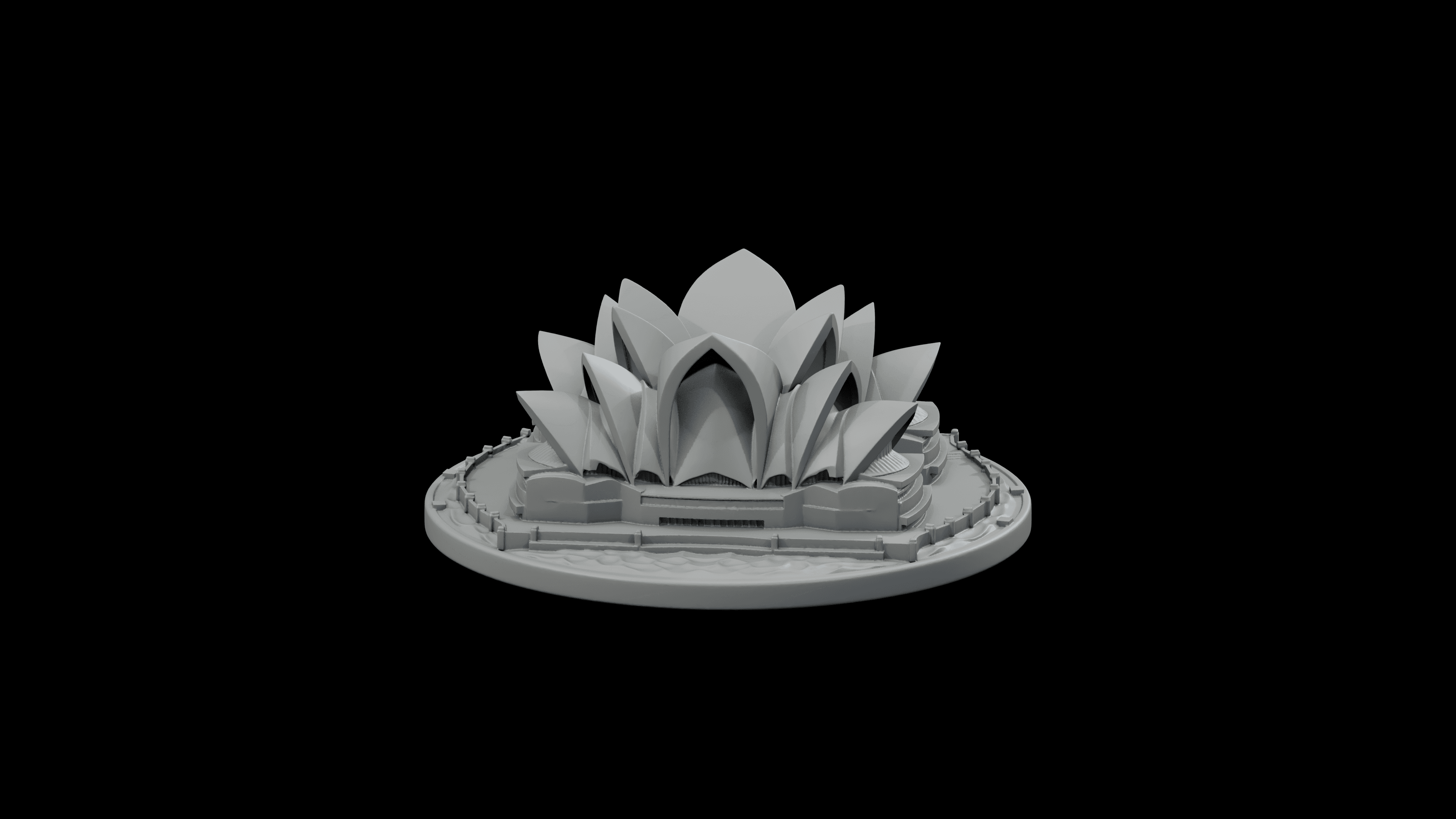 Sydney Opera House Shells STL - Printable Landmark Desk Miniature 3d model