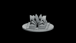 Sydney Opera House Shells STL - Printable Landmark Desk Miniature 3d model