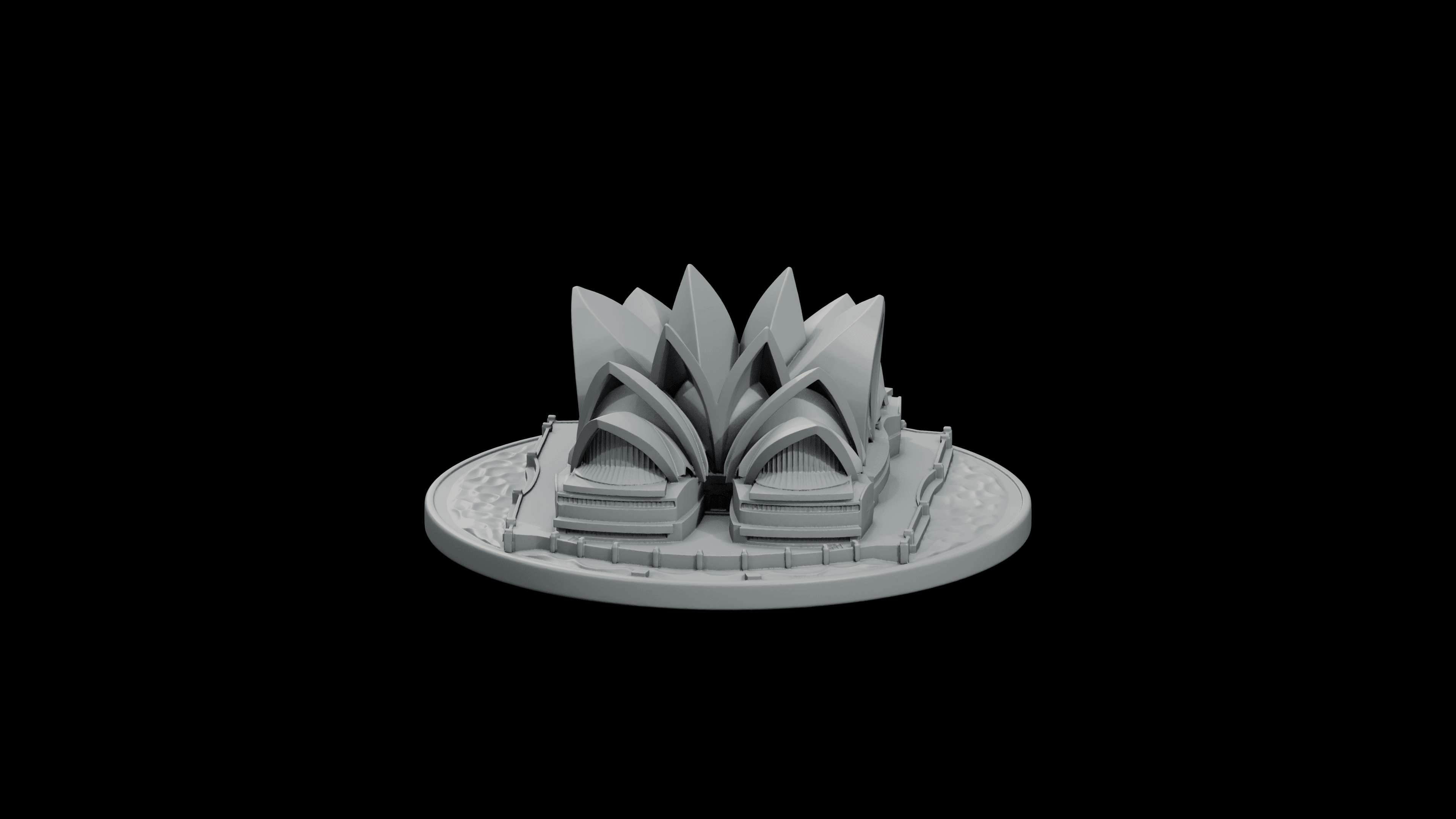 Sydney Opera House Shells STL - Printable Landmark Desk Miniature 3d model