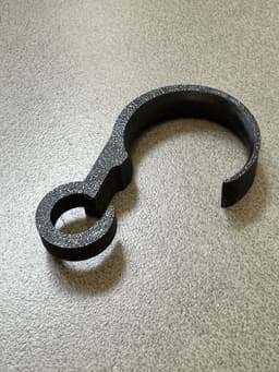 Snap-On Shower Curtain Hook 3d model