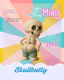 Z-MINIS SKULLBUTTY 3d model