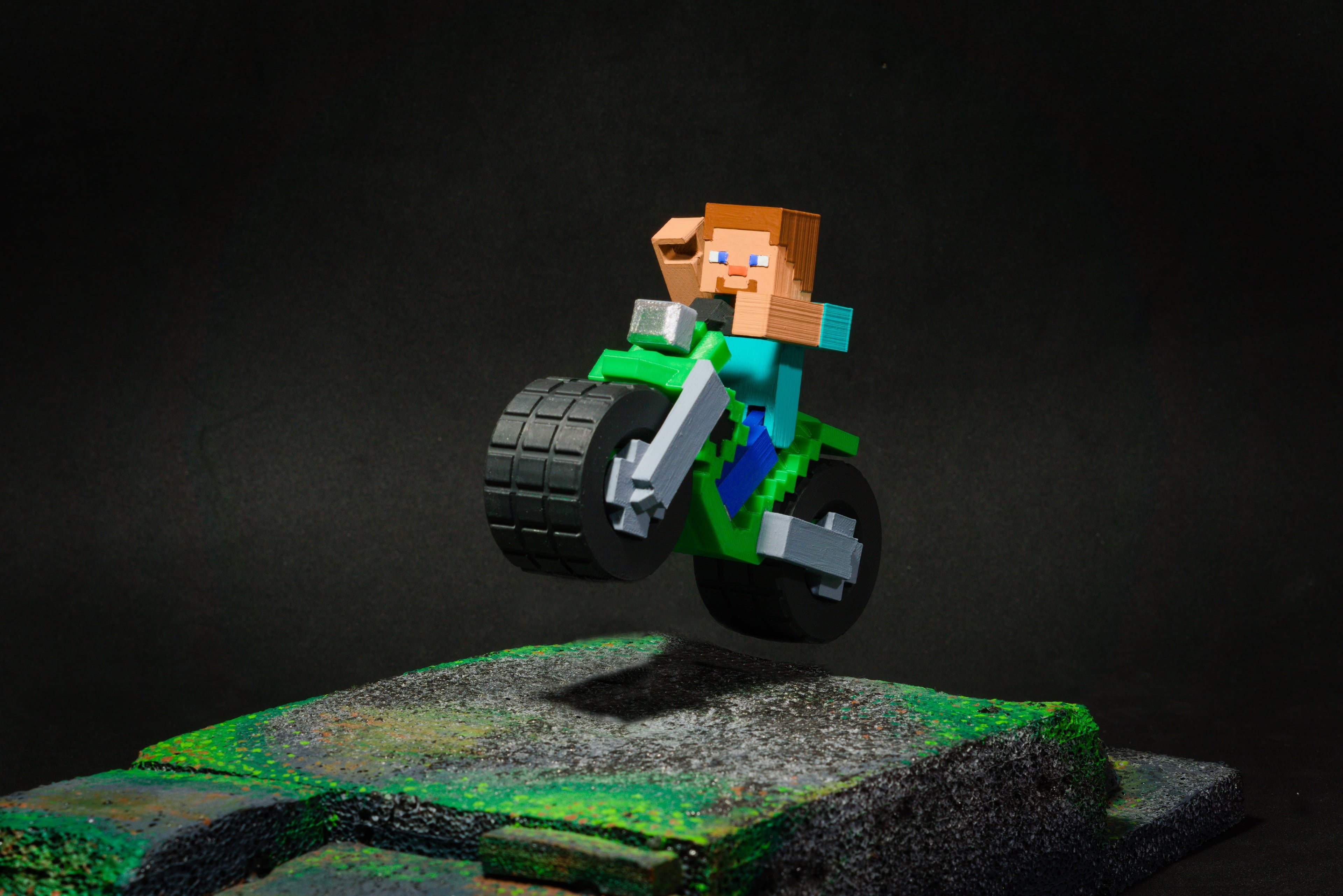 Minecraft Steve's Motorcycle 3d model