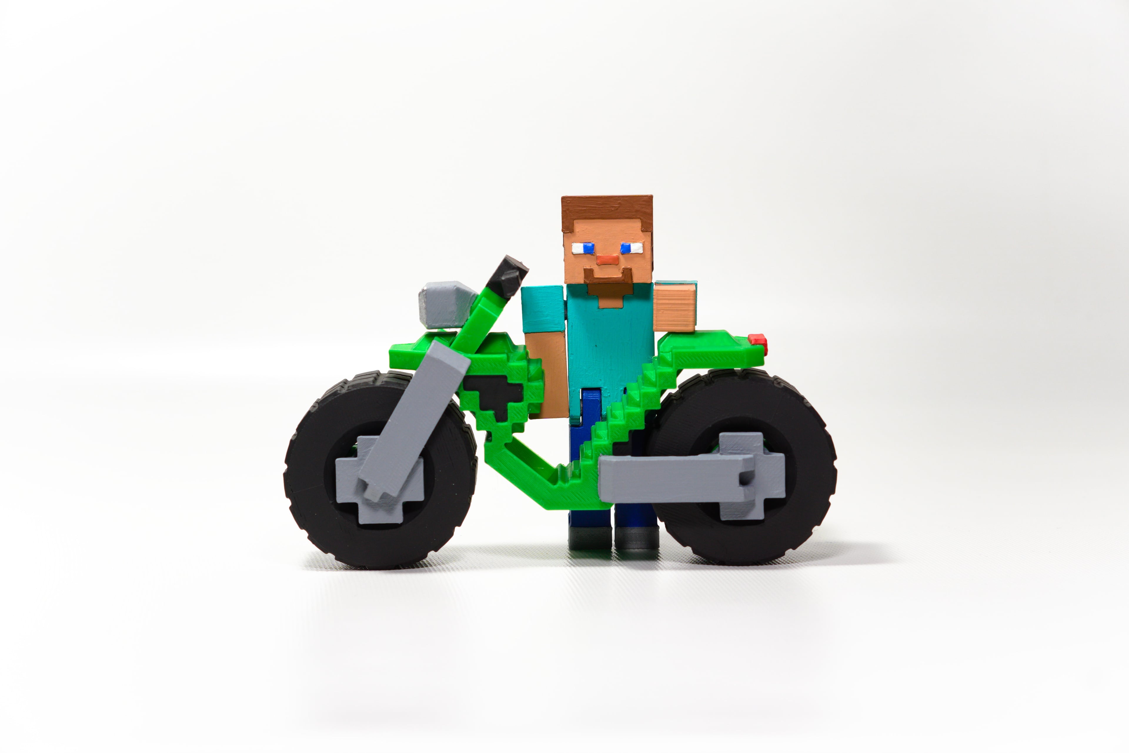 Minecraft Steve's Motorcycle 3d model