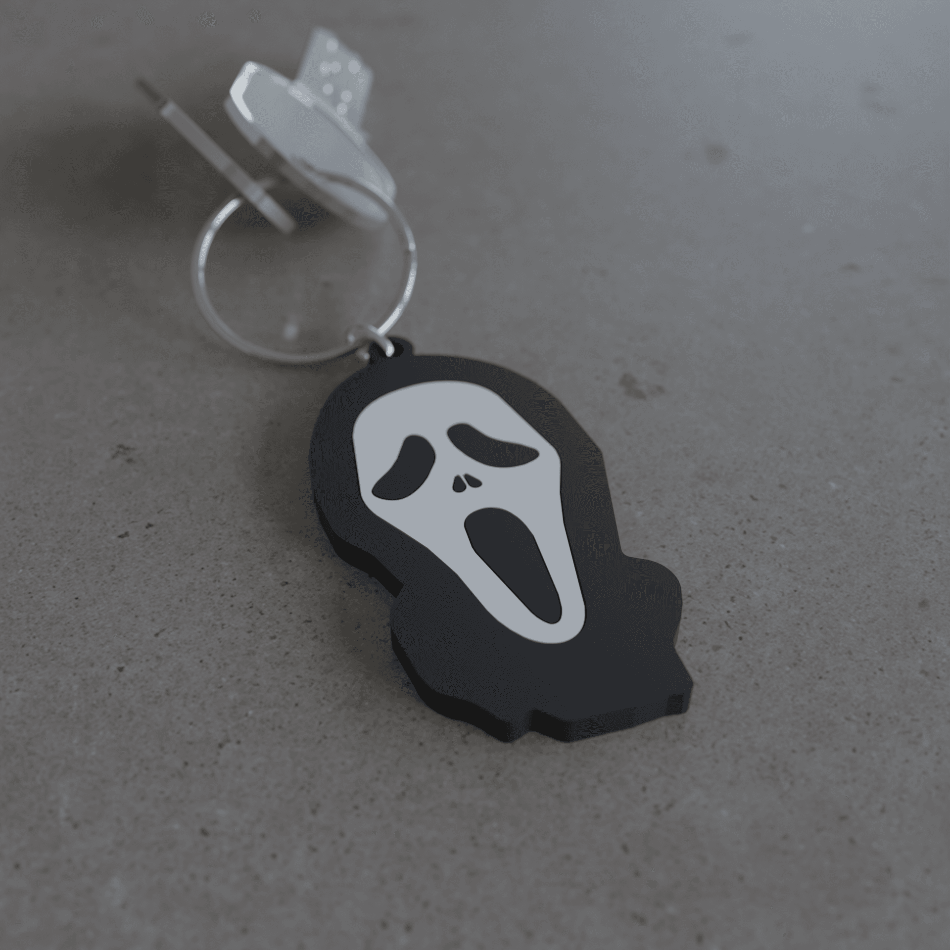 Ghostface keychain 3d model