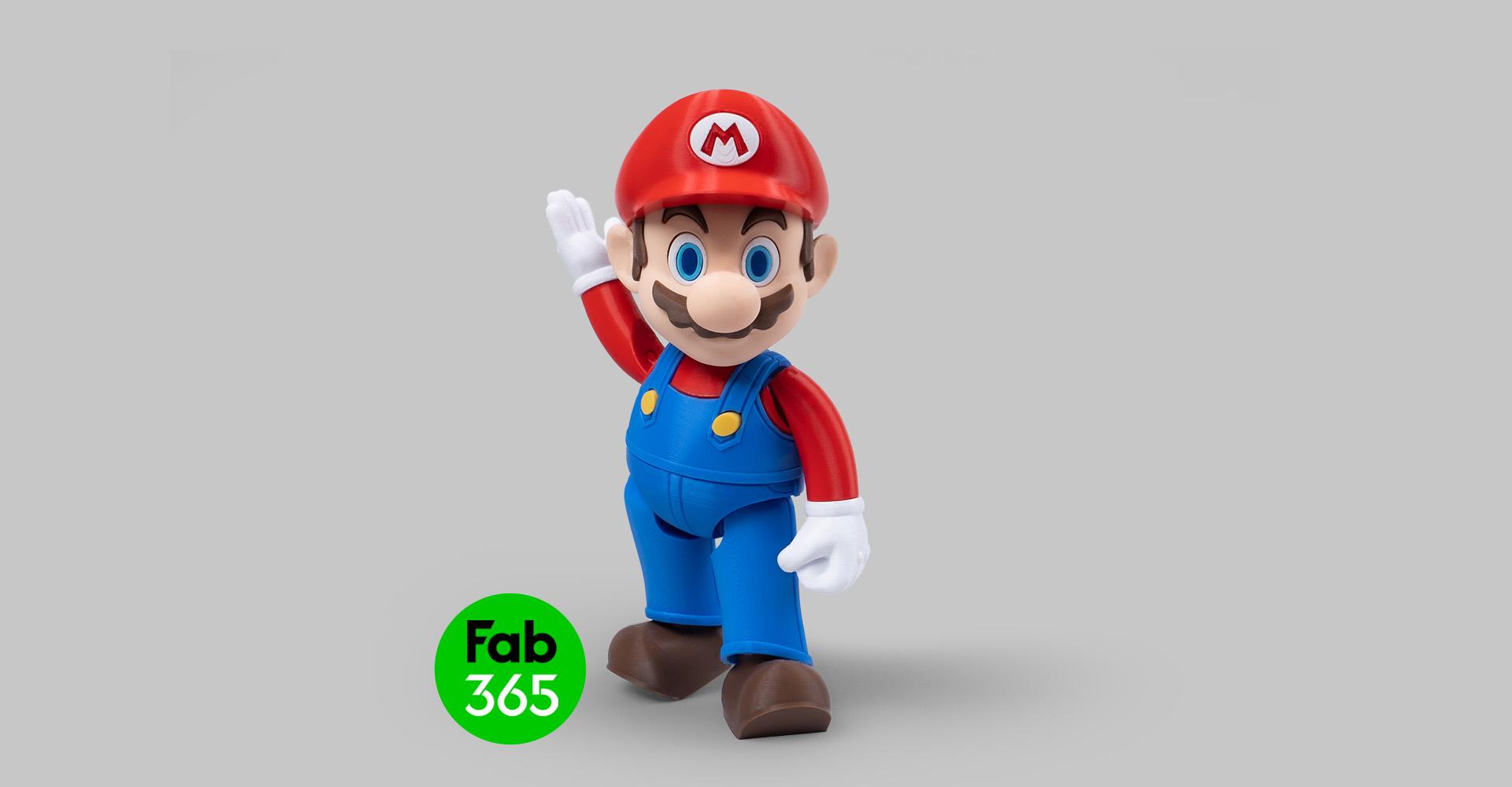 Super Mario - Foldable and articulated 3d model