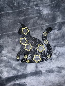 Star Cat wall art 3d model