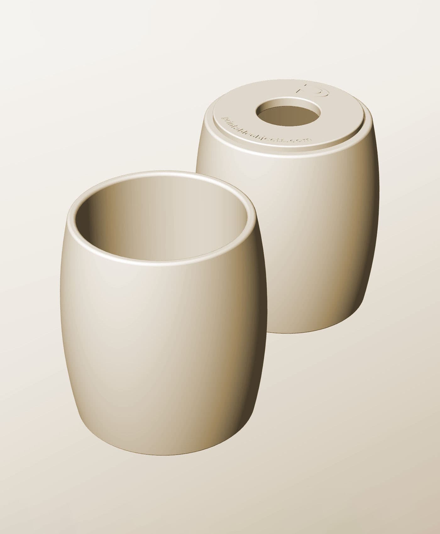 CR96-130-P Modular Stacking pierced container for home decor 3d model