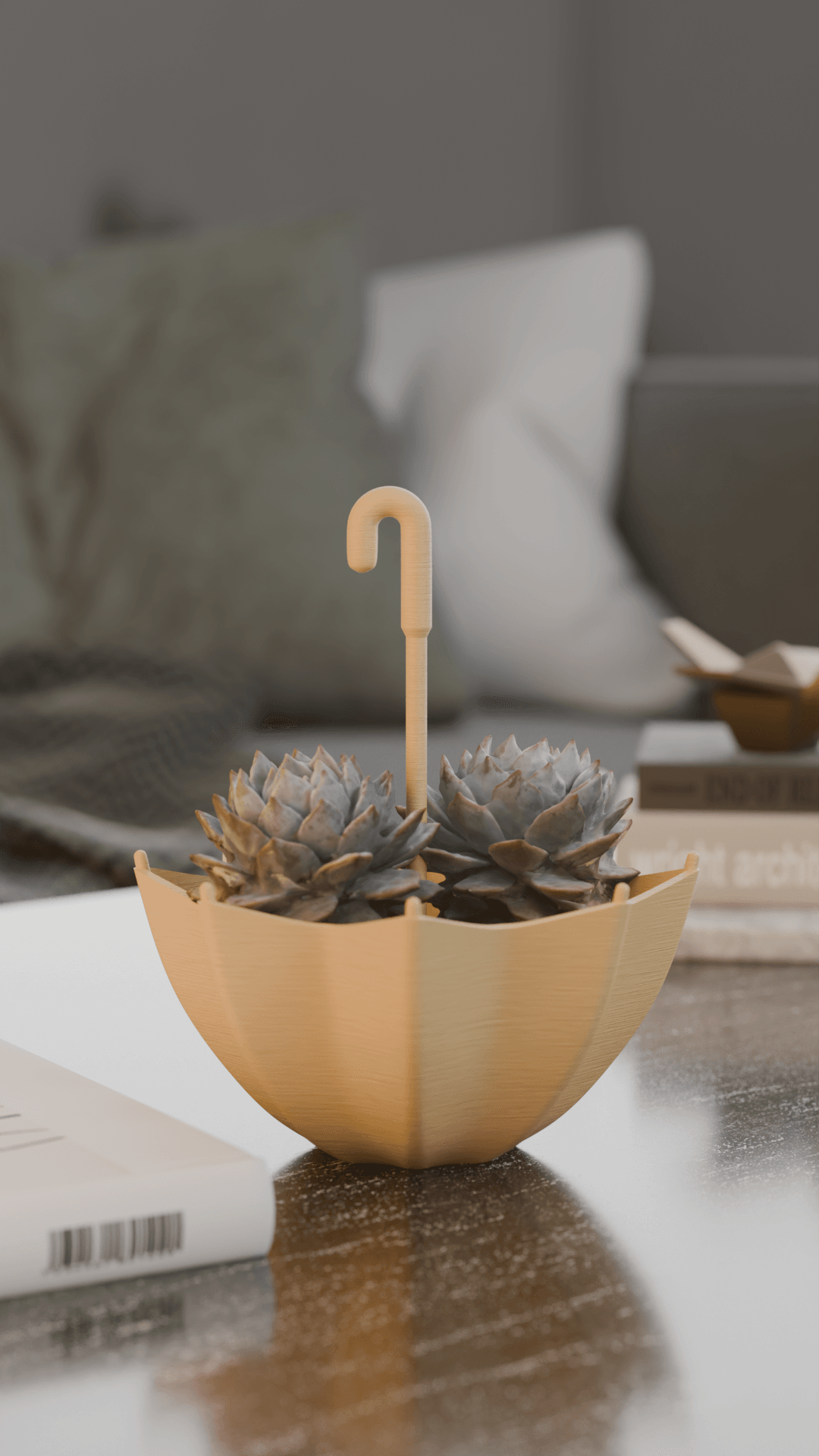 Umbrella Planter Pot 3d model