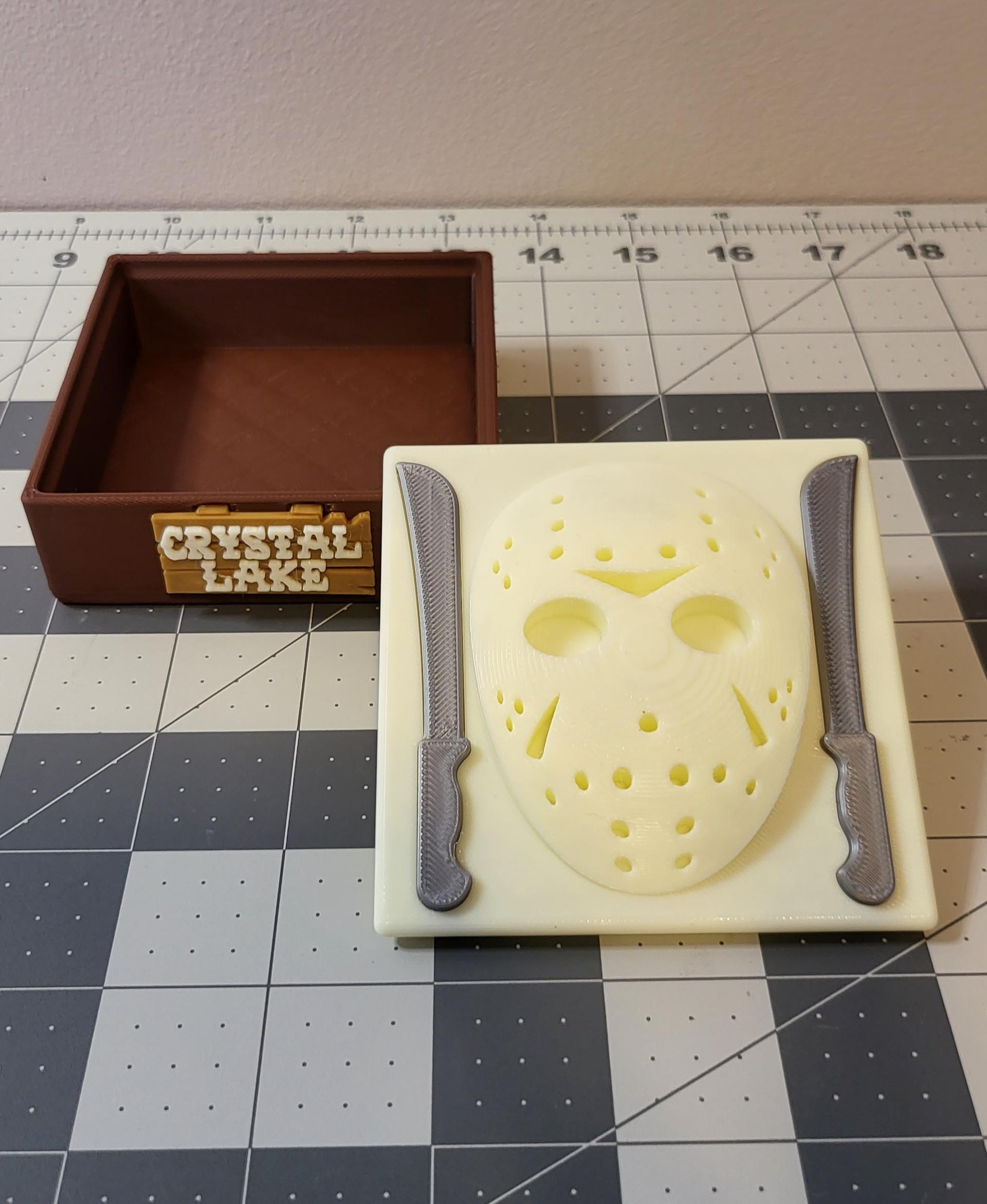 Jason Voorheen Post-it Note Box - This was fast and easy to print. Done on my P1S. You can find videos of most of my makes on my Insta @3dsenpaii - 3d model