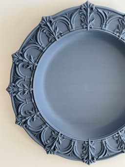 Deep Ornate Plate Wall Hangable 3d model