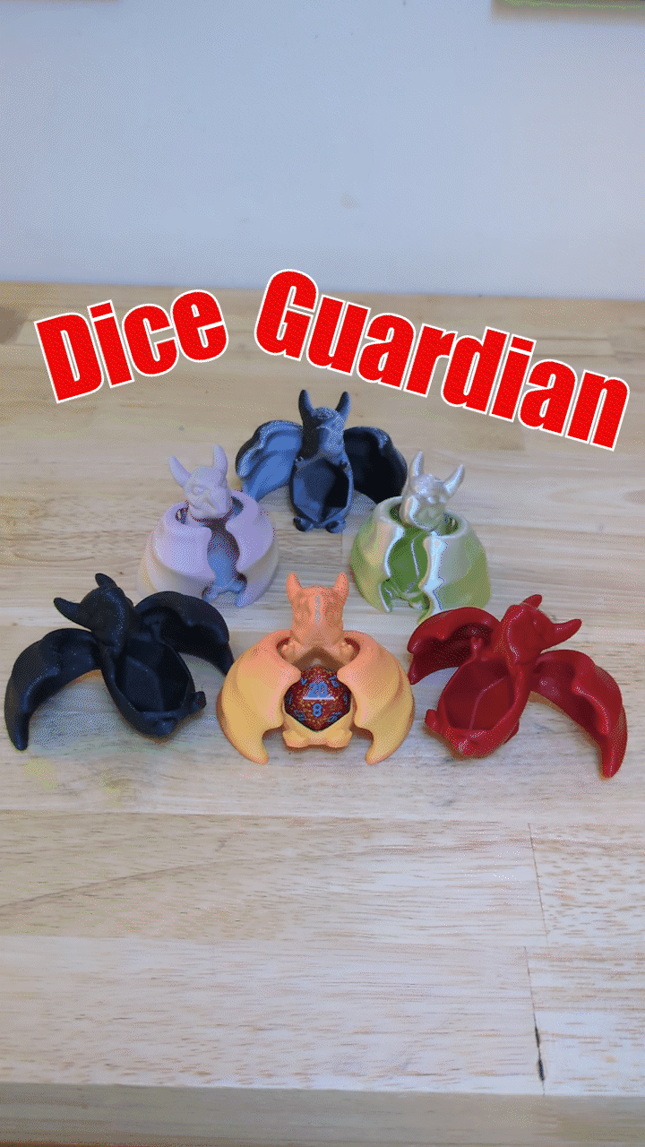 Dice Guardian - Articulated Dragon 3d model