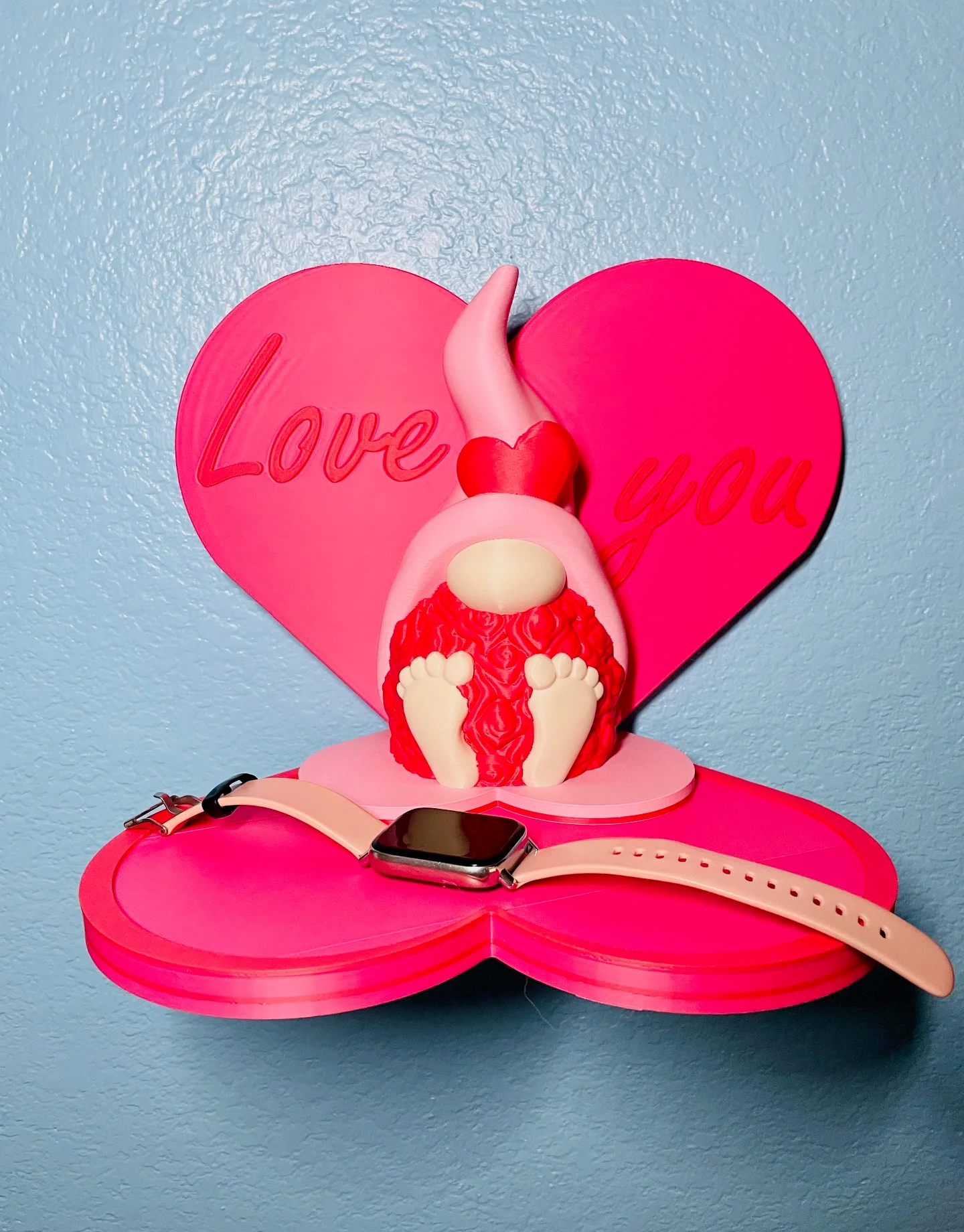 Rose Beard Gnome Wall Shelf 3d model