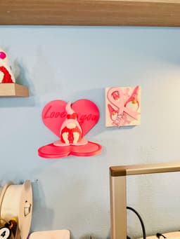 Rose Beard Gnome Wall Shelf 3d model