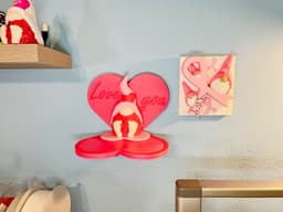 Rose Beard Gnome Wall Shelf 3d model