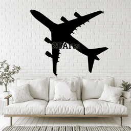 Boeing 2D Wall Art/Window Art - Digital STL & SVG Files for 3D Printing and Laser Cutting 3d model