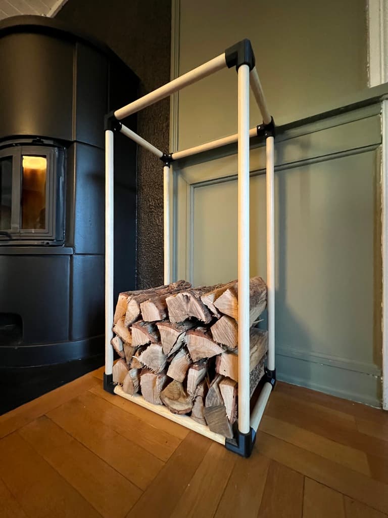 Vedstativ firewood rack 3d model