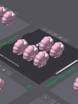 Cute Articulated & Clicker Seashell | Print-in-place 3d model