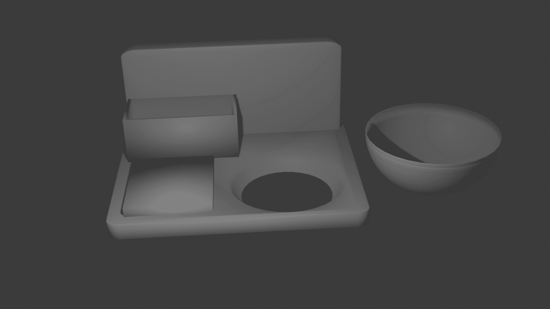 wall mounted ashtray .stl 3d model