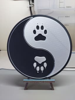 Yin Yang Paws 3d model