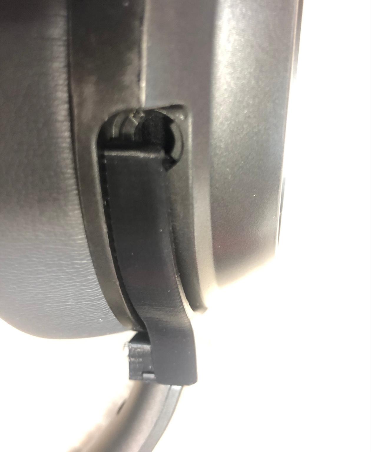 Monoprice BT-600ANC Headphone Arm Replacement - Fitment close up - 3d model