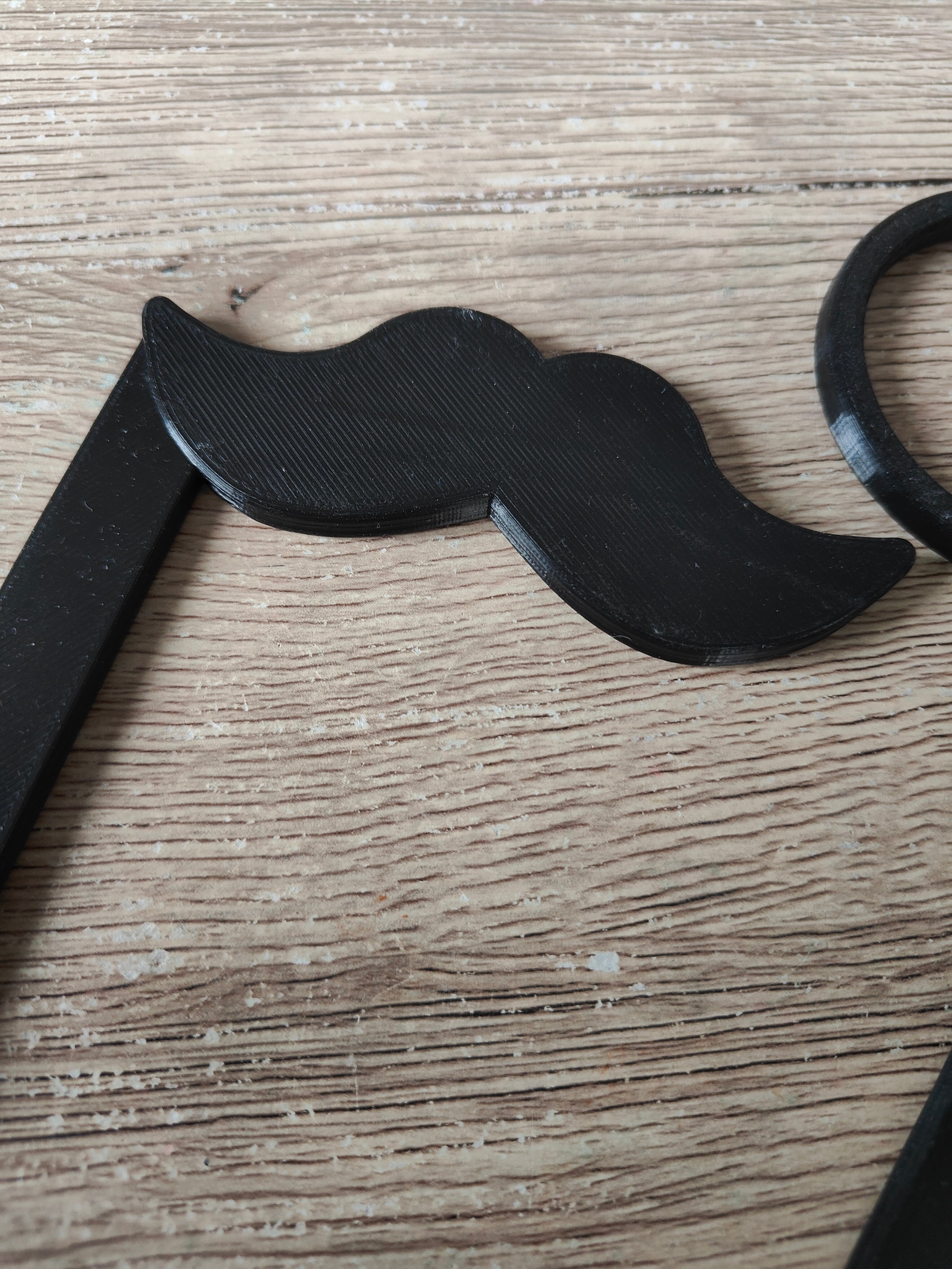 Monocle and Moustache Photo Boot Props 3d model