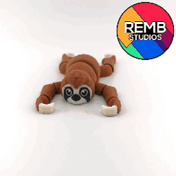 Flexi Sloth – Print-in-Place Articulated Model 3d model