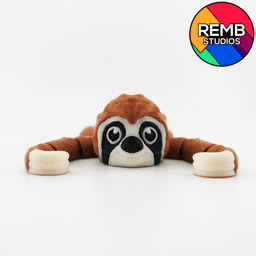 Flexi Sloth – Print-in-Place Articulated Model 3d model