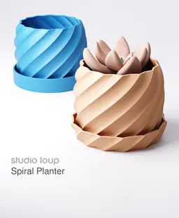 Spiral Planter 3d model
