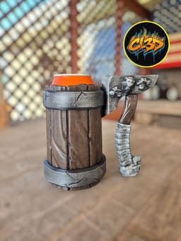The Possessed Battle Axe Can Koozie 3d model