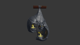Hanging Bat Tea Light Holder 3d model