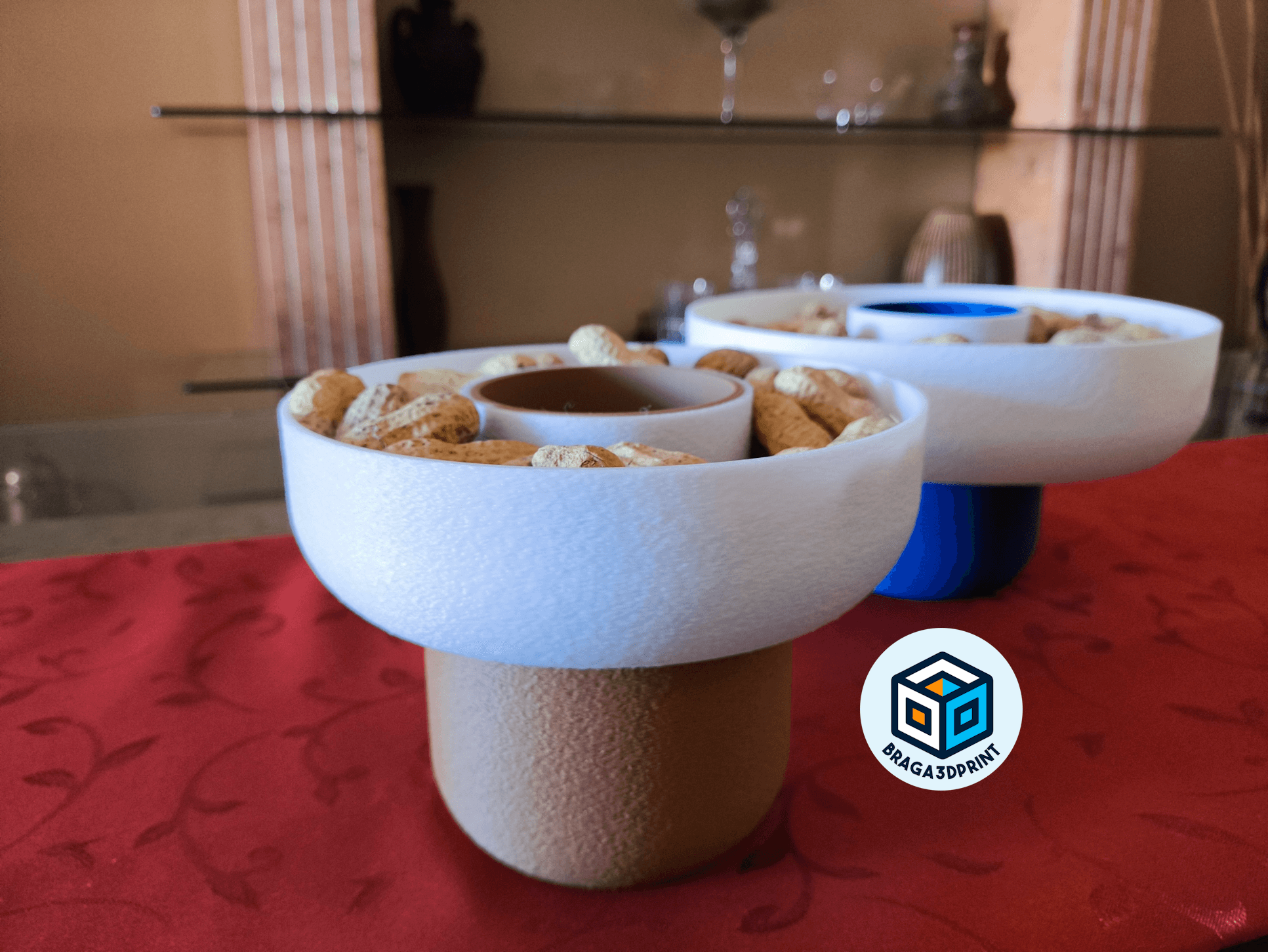 Peanut Pistachio Bowl with Disposal Compartment #1 3d model