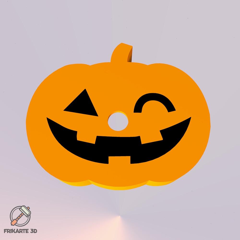 Halloween Pumpkin Candle Holder V3 Multicolor 3d model