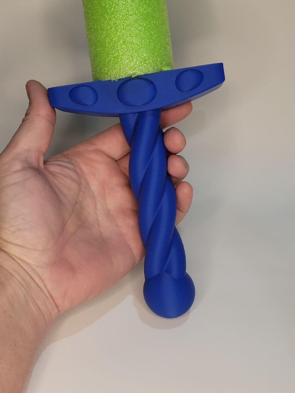 Pool Noodle Sword - Twisted Rope 3d model