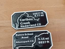 Maverick's Trail badge Caribou Creek Nederland Colorado 3d model