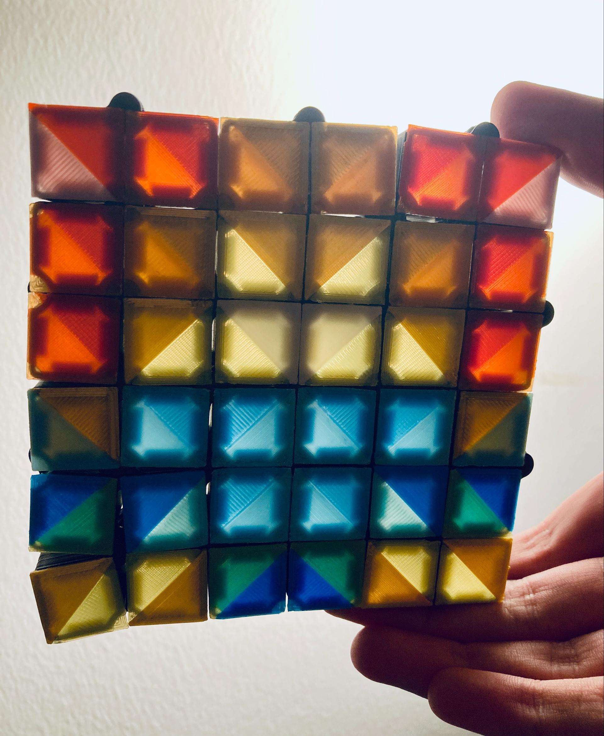 Auxetic Tile // 18mm Diagonal Split 3d model
