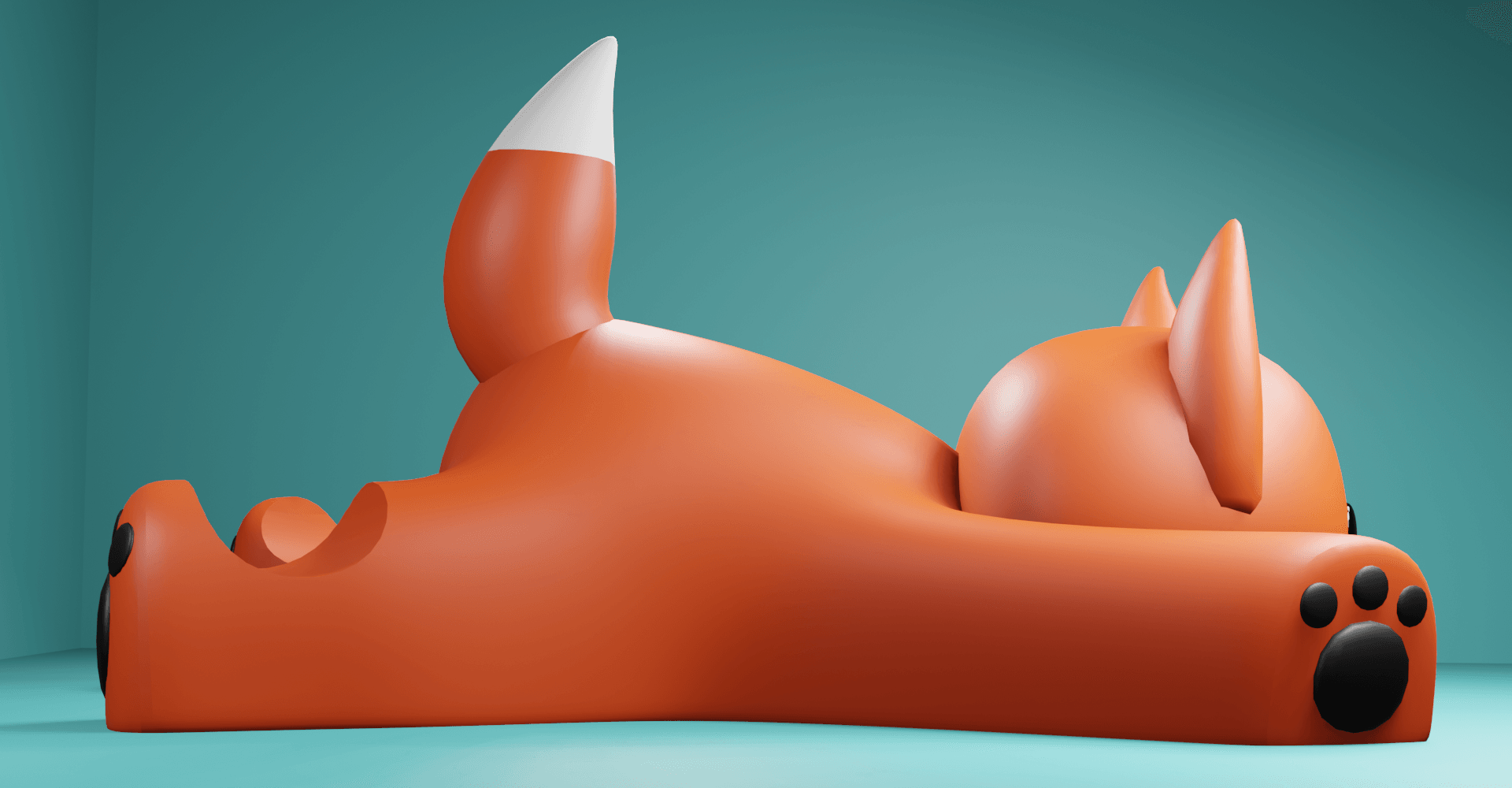 Fox phone holder 3d model