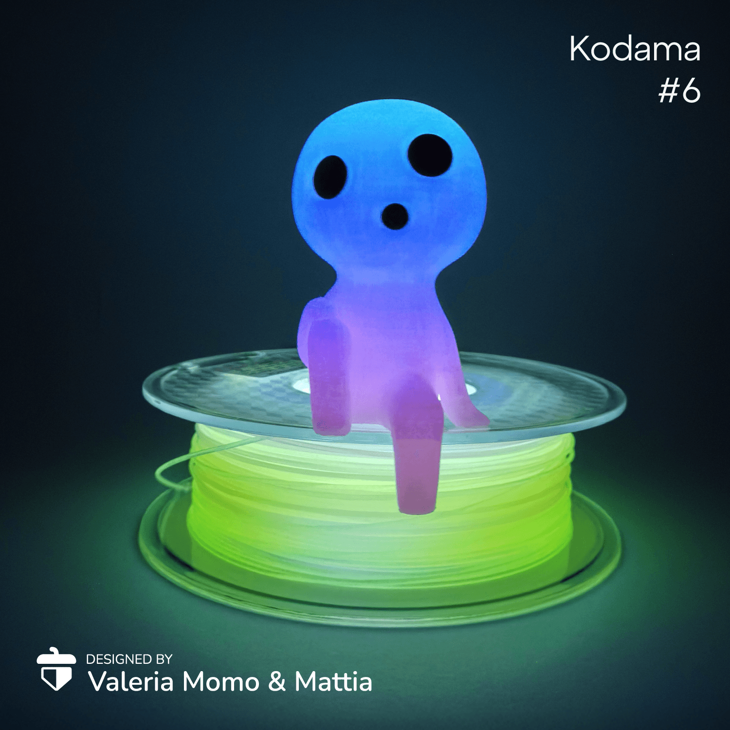 Kodama (#6), Princess Mononoke, Miyazaki, FanArt, Ghibli, Sitting Kodama 3d model