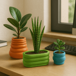 Nordic Minimalist Vase Set, Geometric Vase, 3D Vase Print Files, Modern Deco Crafty, Special Gift 3d model
