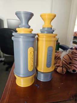 Printed 2 for my kids, adding the custom name plate and mixing the colours 😁 the kids love them! And have been happily playing all sorts of crazy adventures all morning. Thanks! 3d model