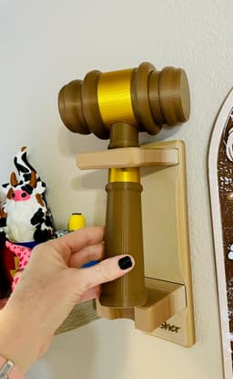 Judge's Gavel Double Clicker 3d model