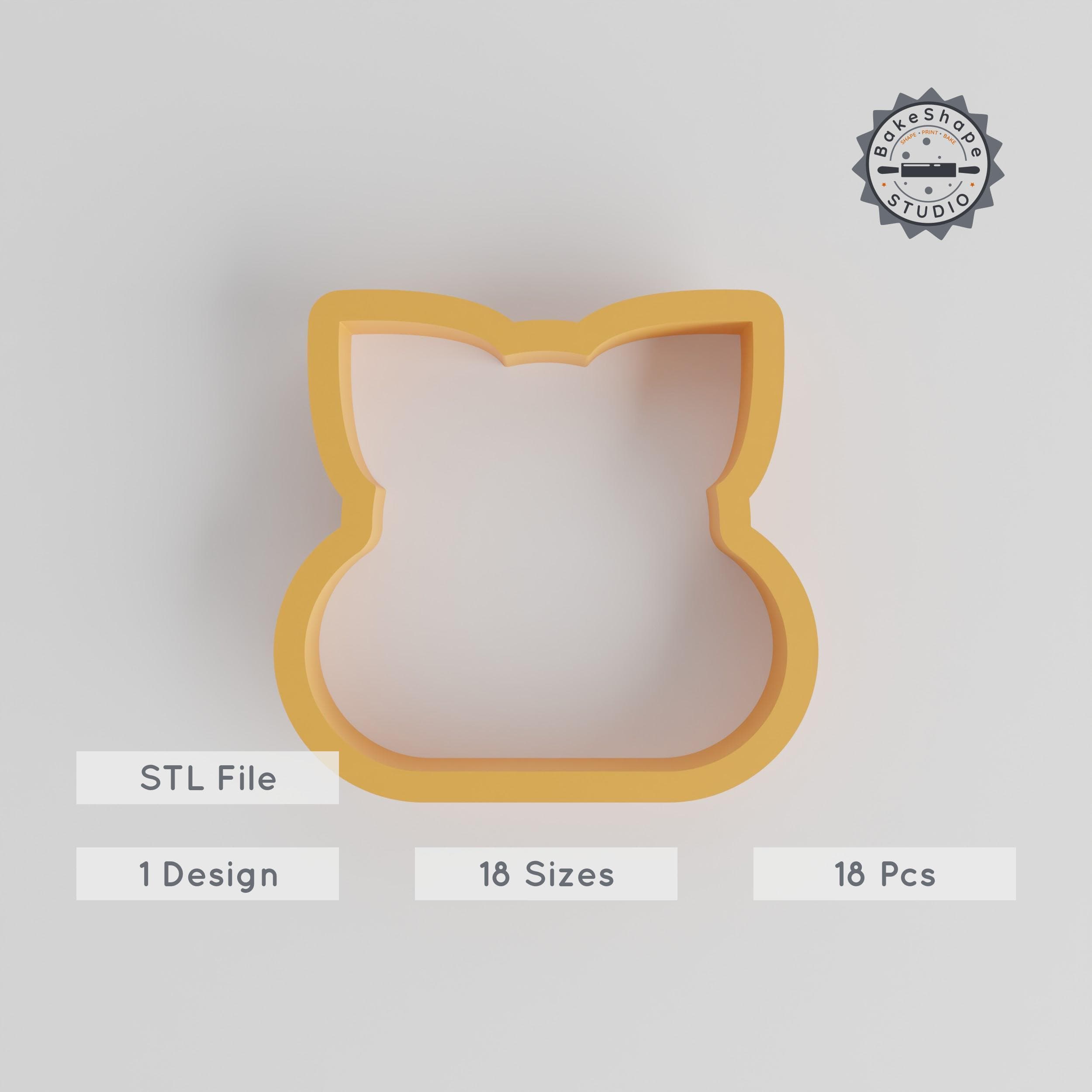 Wombat Shape Cutter Set, 18 Sizes, Perfect for Cookies, Fondant & Clay, Marsupial Wildlife, Australian Animal Design STL PRODUCT_1298 3d model