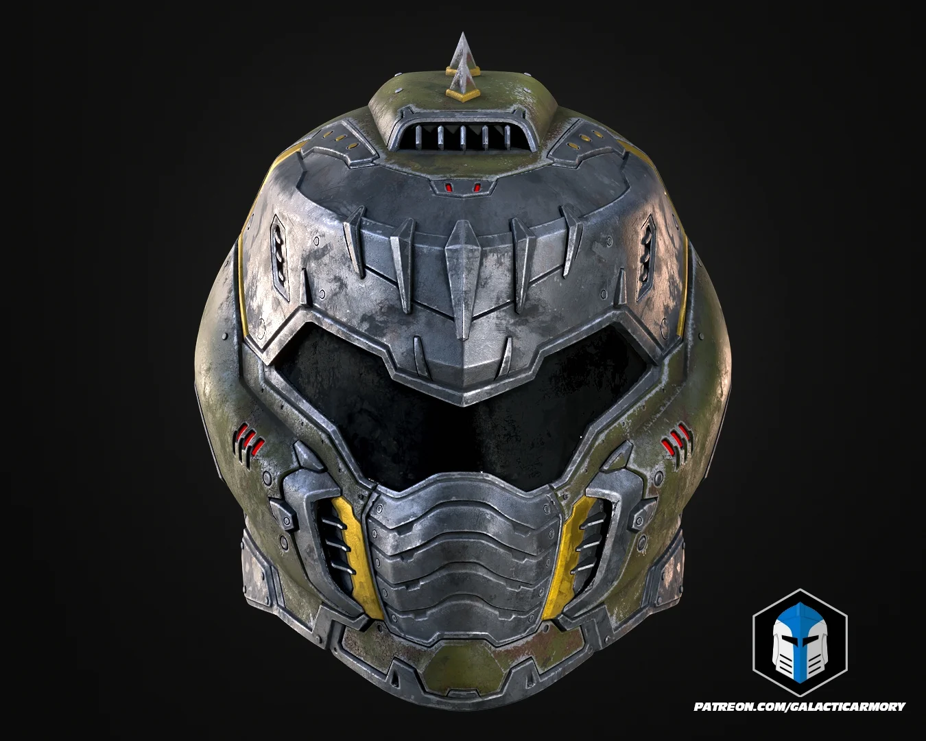 Doom Slayer Dark Ages Helmet - 3D Print Files 3d model